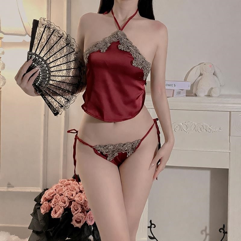 硕遥情趣内衣性感肚兜大码绑带睡衣蕾丝制服诱惑激情免脱套装1042高清大图