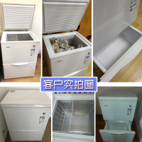 Haier/海尔 LW-120HCD 120升冷柜家用双温冷冻冷藏卧式冷柜上顶开门下抽屉立式冰箱冰柜(黄色)