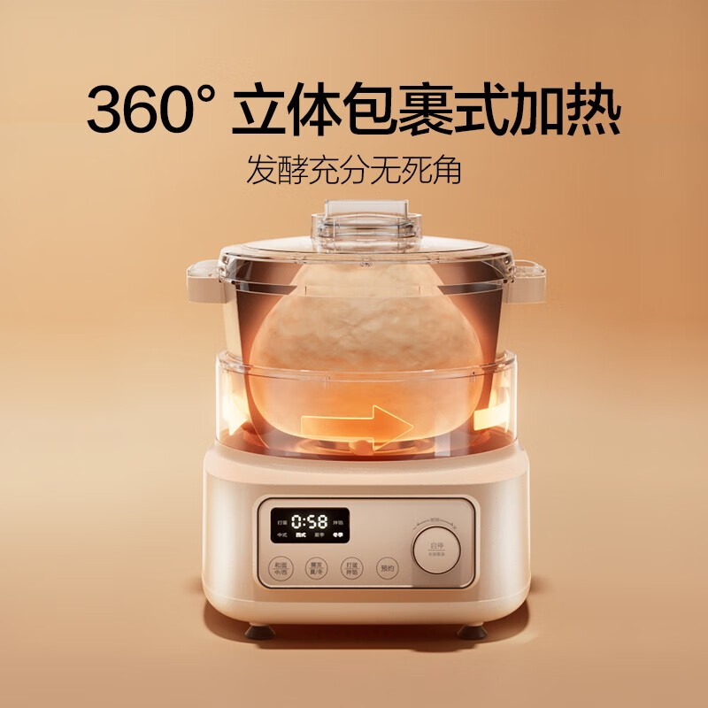 mokkom磨客 MK-173和面机 家用揉面面粉搅拌机 全自动多功能智能厨师搅面机发酵醒面打蛋饺馅机5L大容量 绿色高清大图