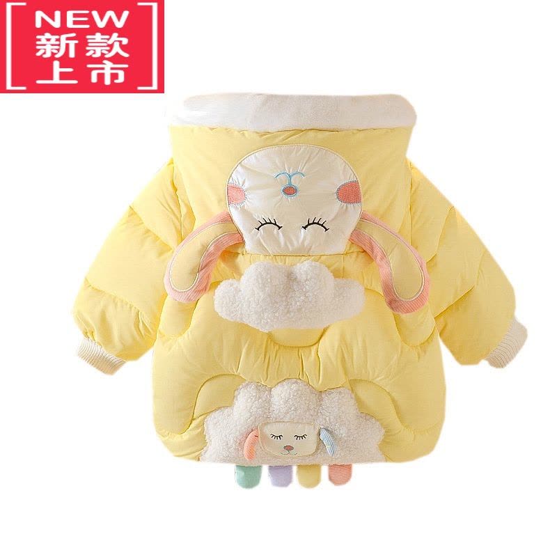 可莉允女宝宝棉衣冬装女童棉袄外套2小童棉服冬季3洋气4时髦1-4岁小孩子图片