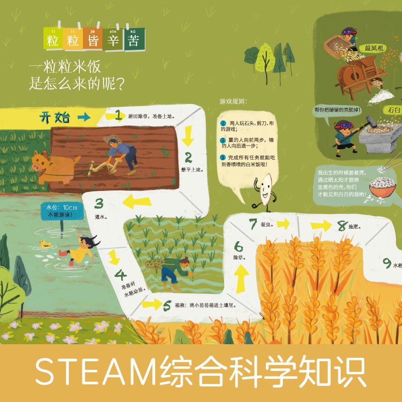 古诗带你去探秘8册 [正版]古诗带你去探秘 美绘版1-8册 融合STEAM理念 小学古诗背诵 学龄前儿童读物 童书绘本