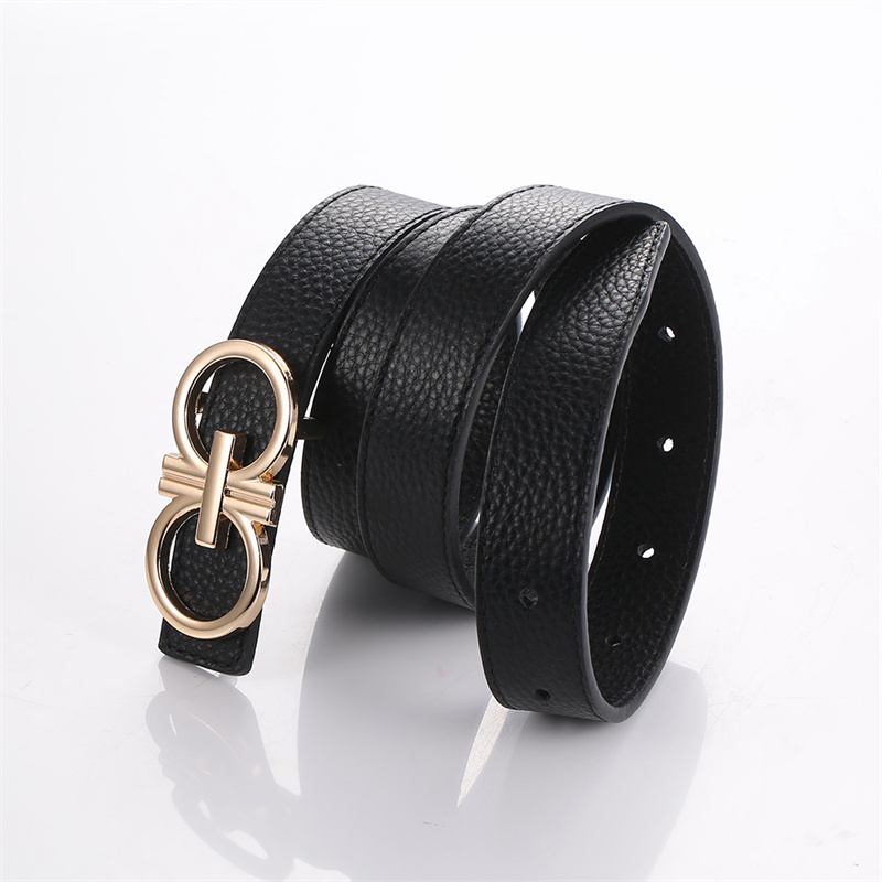 喜来登SHERIDAN女士板扣内穿头层牛皮皮带高清大图