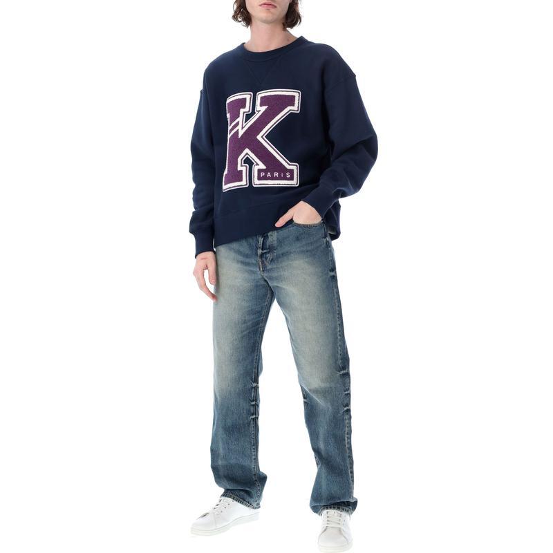 高田贤三(Kenzo)棉质Varsity风运动卫衣男款宽松百搭休闲套头潮牌