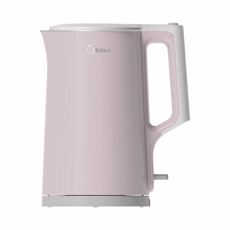 美的(Midea)MK-HJ1722 1.7L家用大容量304不锈钢烧水壶双层防烫电热水壶高清大图