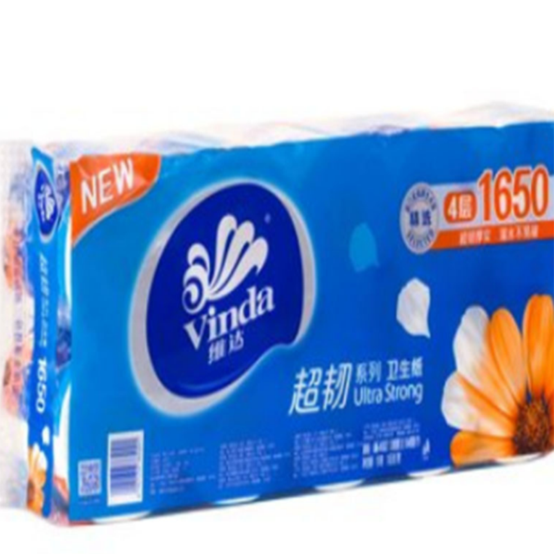 维达超韧系列卫生卷纸V4520(138mm*104mm节*4层*10卷)卫生纸家用纸手纸卫生间用纸