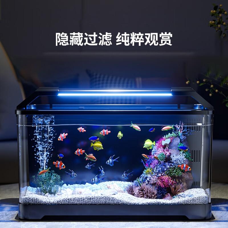 全格懒人鱼缸AS101-14S白色 21.5cm面宽高清大图