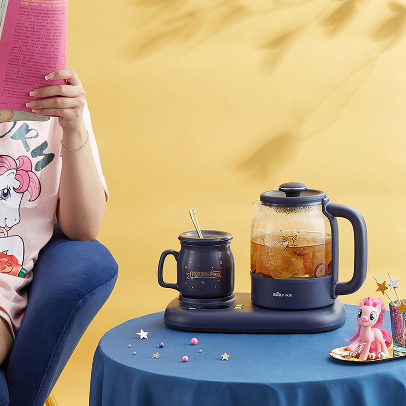 小熊(Bear)迷你养生壶养生杯mini烧水壶煮茶壶保温杯垫多功能花茶壶煮茶器电热水壶开水壶0.8升YSH-C08V1高清大图