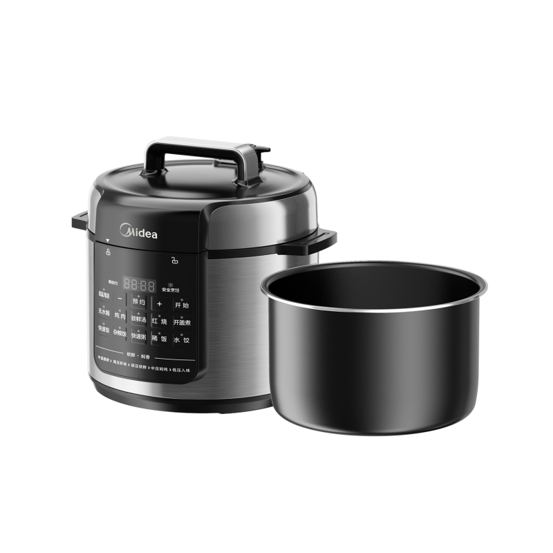 美的(Midea) MY-E5126 电压力锅 大容量5L 1000W大功率 去腥提鲜 一锅双胆 十大菜单高清大图