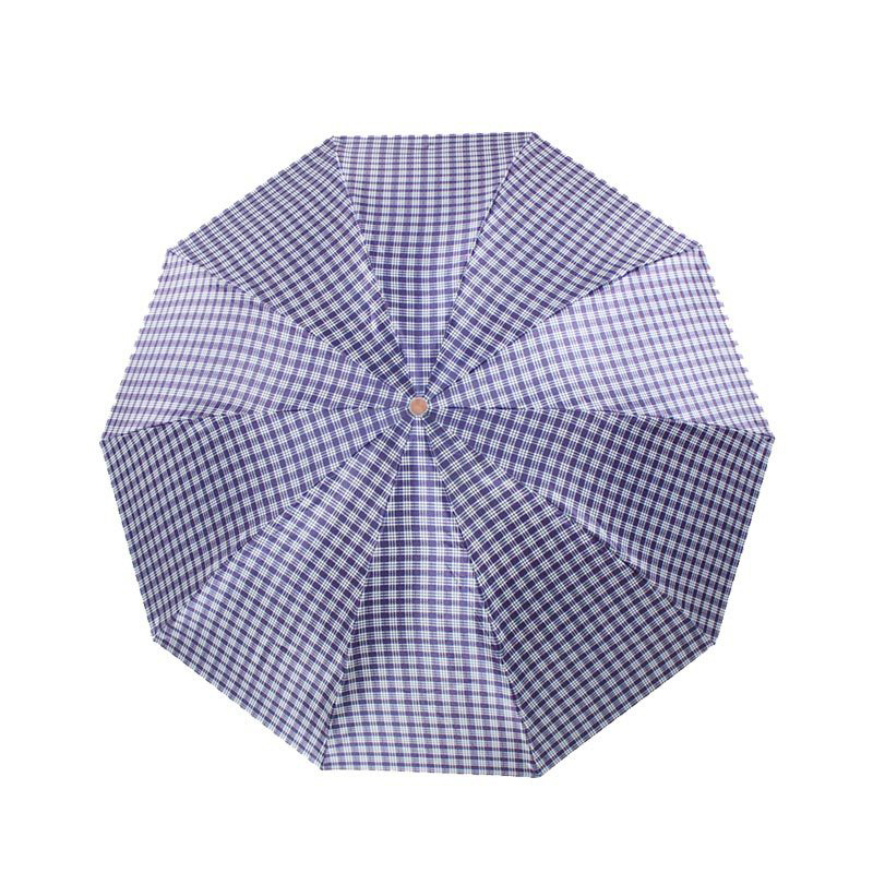 天堂 359D 高密聚酯色丁格三折商务伞晴雨伞
