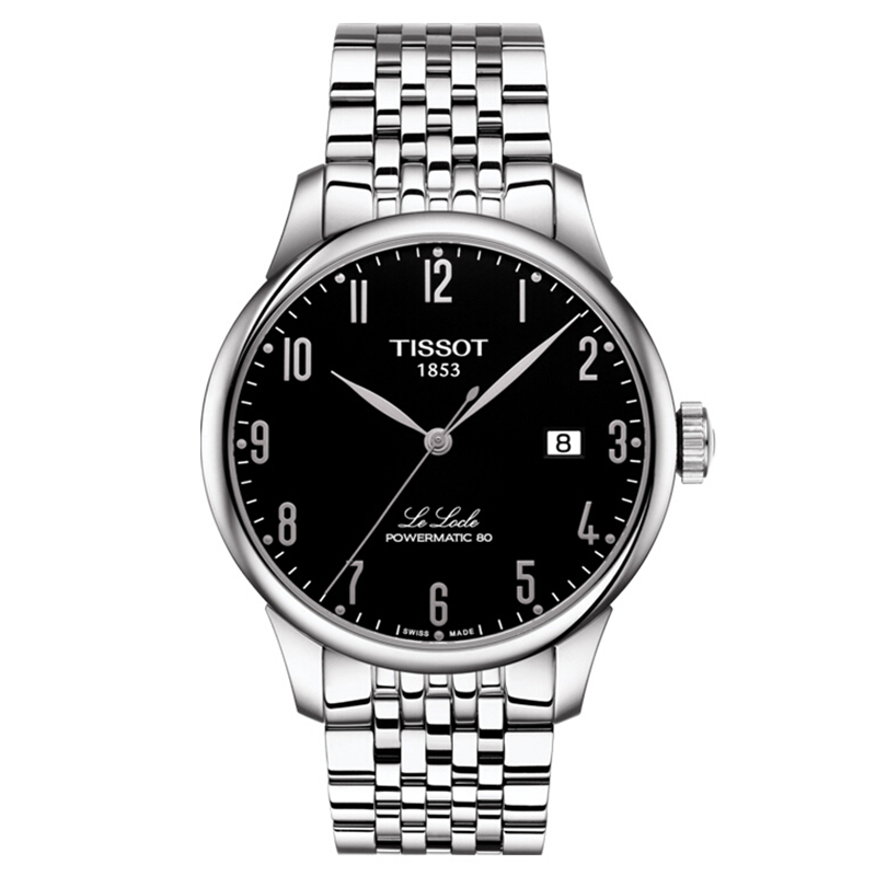 天梭(tissot)男机械表 男士手表力洛克系列 80机芯全自动男表瑞士腕表