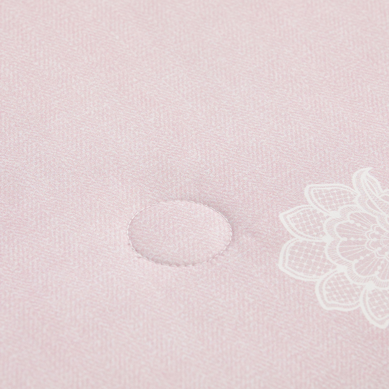 水星家纺 DH若影雅致蚕丝被(水晶玫瑰色)122964200cm*230cm高清大图