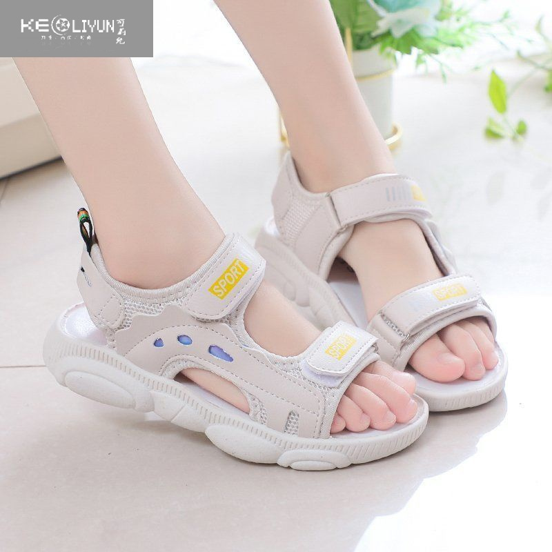 可莉允女童凉鞋2022年新款夏季时尚中大童公主儿童宝宝小童软底女孩