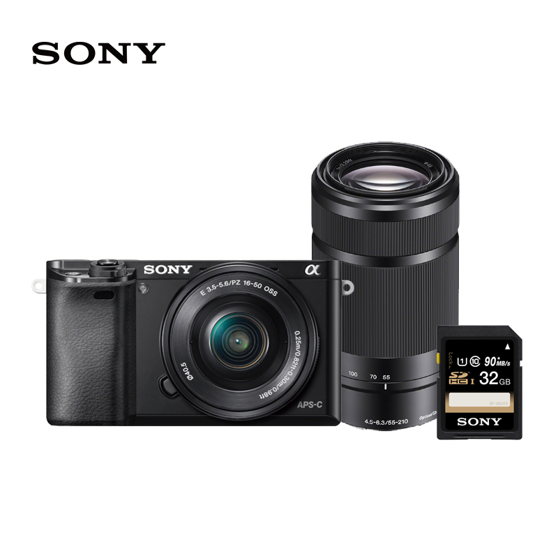 索尼(SONY)微单/单电A6000L/B+SEL55210/B 索尼(SONY)Alpha 6000L(约2430万有效像素SELP1650镜头)APS-C画幅微单半画幅数码相机黑色+SEL55210 随拍双镜套装【价格图片品牌报价】-苏宁易购 索尼苏宁自营旗舰店 索尼(SONY)微单/单电A6000L/B+SEL55210/B 索尼(SONY)Alpha 6000L(约2430万有效像素SELP1650镜头)APS-C画幅微单半画幅数码相机黑色+SEL55210 随拍双镜套装【价格图片品牌报价】-苏宁易购 索尼苏宁自营旗舰店