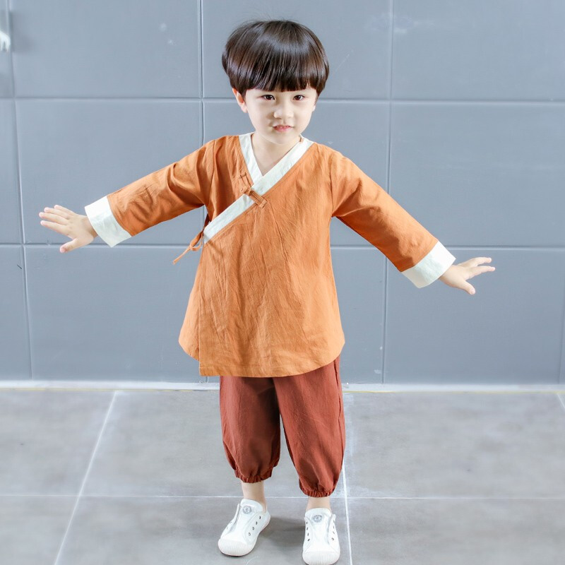 迪鲁奥diluao品牌宝宝唐装春装男宝宝装复古衣服春秋装儿童汉服中国风