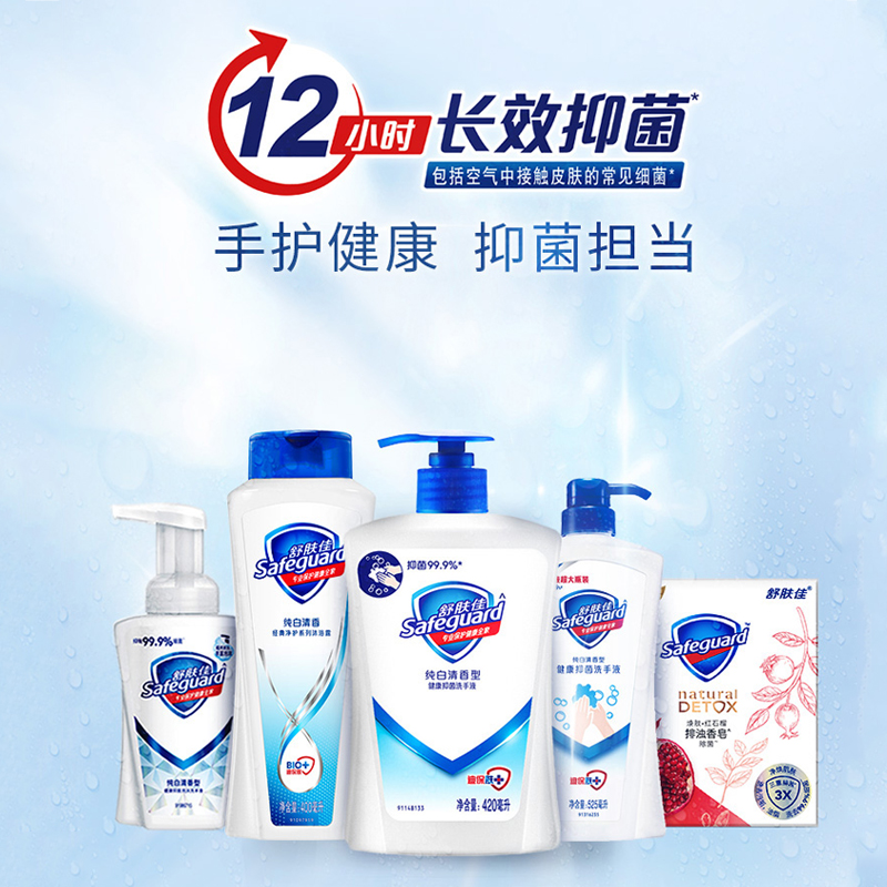 舒肤佳抑菌洗手液 柠檬清新450ml 抑菌99.9% 洗去99.9%细菌 勤洗手 新老包装随机发货高清大图