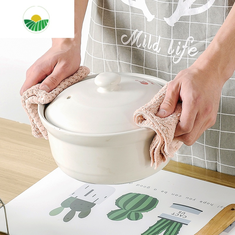 三维工匠洗碗布巾家用抹布吸水不易掉毛家务清洁刷碗布