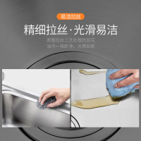 HOROW希箭卫浴厨房水槽套餐304不锈钢拉丝双槽洗菜盆水池洗碗盆水盆配全铜体龙头