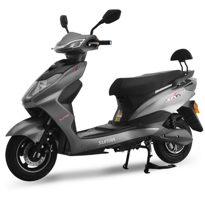 新日(Sunra)电动车 电动摩托车 H3 豪华城市运动款踏板车 成人外卖60V电瓶车 钛合亮光红/钢琴黑