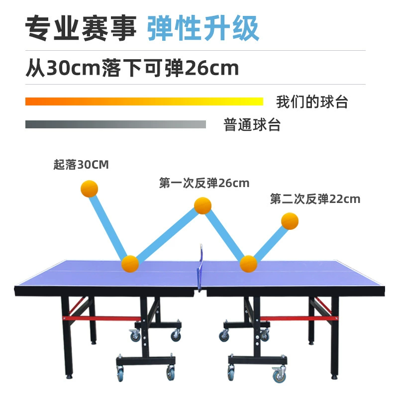赛伯泰克(Cybertect) 乒乓球桌套装室内外球台可折叠网架可移动含球拍围挡球 AX1532(单位:套)高清大图