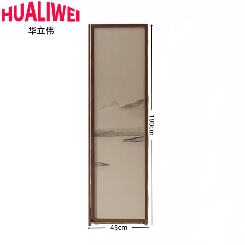 华立伟 折叠屏风实木扇