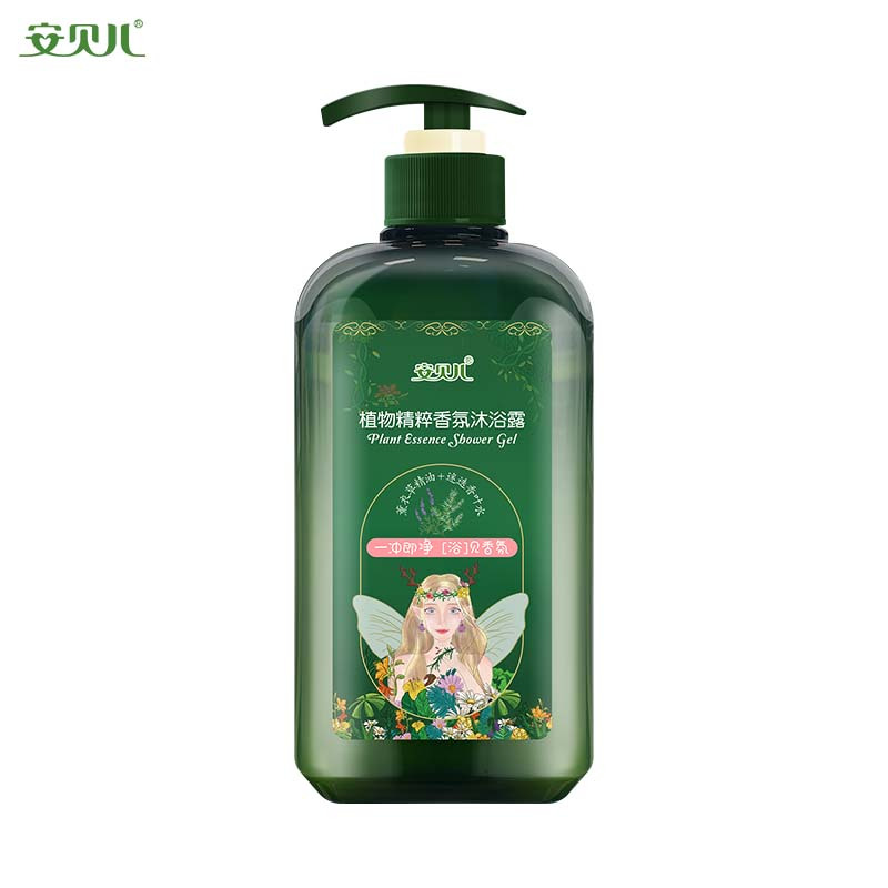 安贝儿植物精粹香氛沐浴露压泵款460ml 植物精粹养护洗发露洗发水沐浴露护发精油植物精粹洗护套装!