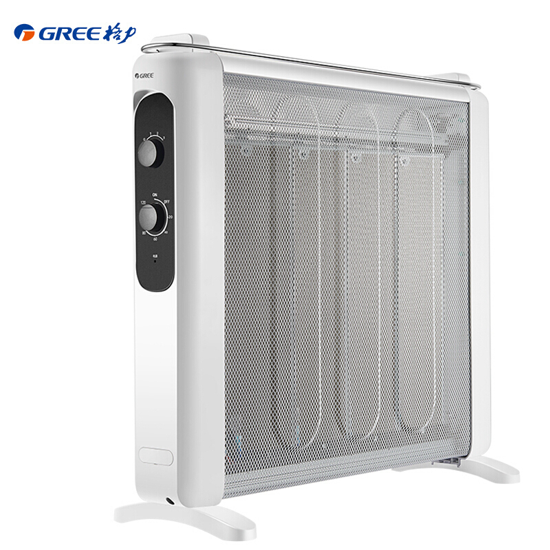 格力(GREE)家用取暖器电暖气无光防烫速热暖风机干衣加湿电暖器办公室卧室节能省电电暖气片 电热膜 NDYN-X6021