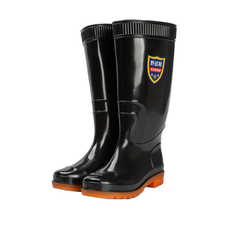安盾帅 中筒雨靴/雨鞋 黑色 ADS-8000017 40码
