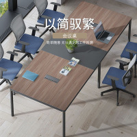 鑫金虎 办公桌简约长条桌长桌会议室培训桌洽谈桌椅组合小型会议桌3米
