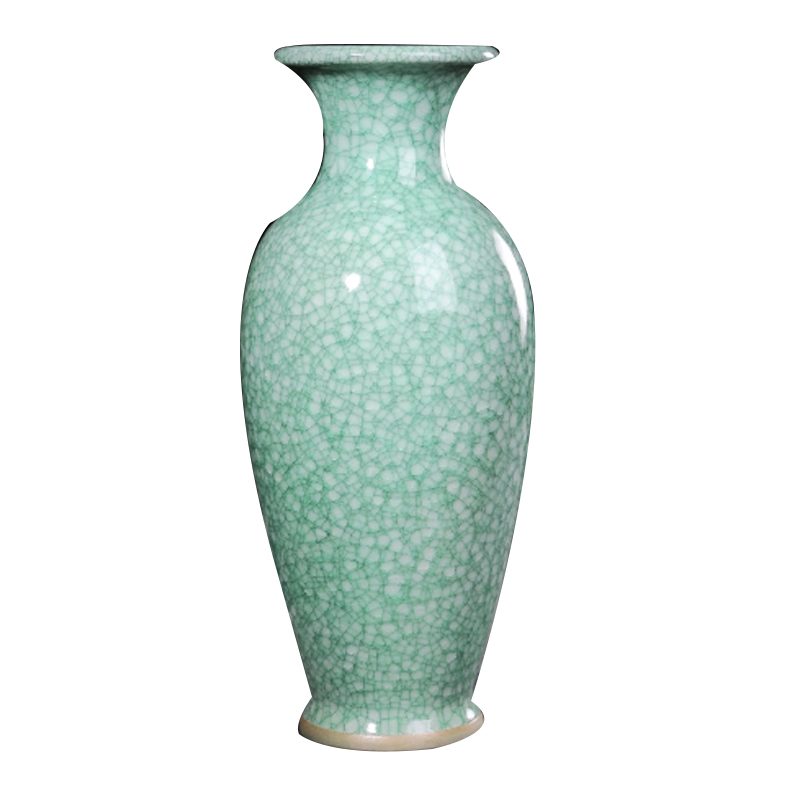 彩帮陶瓷花瓶钧瓷冰裂纹花瓶酒柜电视柜办公室装饰工艺品客厅摆件