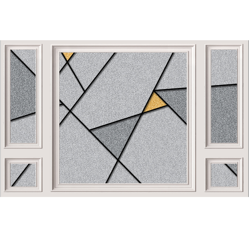 闪电客电视背景墙壁纸北欧墙纸几何图案3d立体简约现代影视墙布壁画