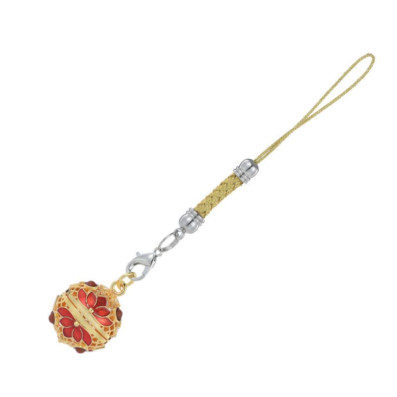 女宫铃吊坠新品驱蚊神器驱蚊手环驱蚊珠时尚驱蚊挂件必备简易|保色金红宫铃配9颗驱蚊香珠 柠檬味浓香