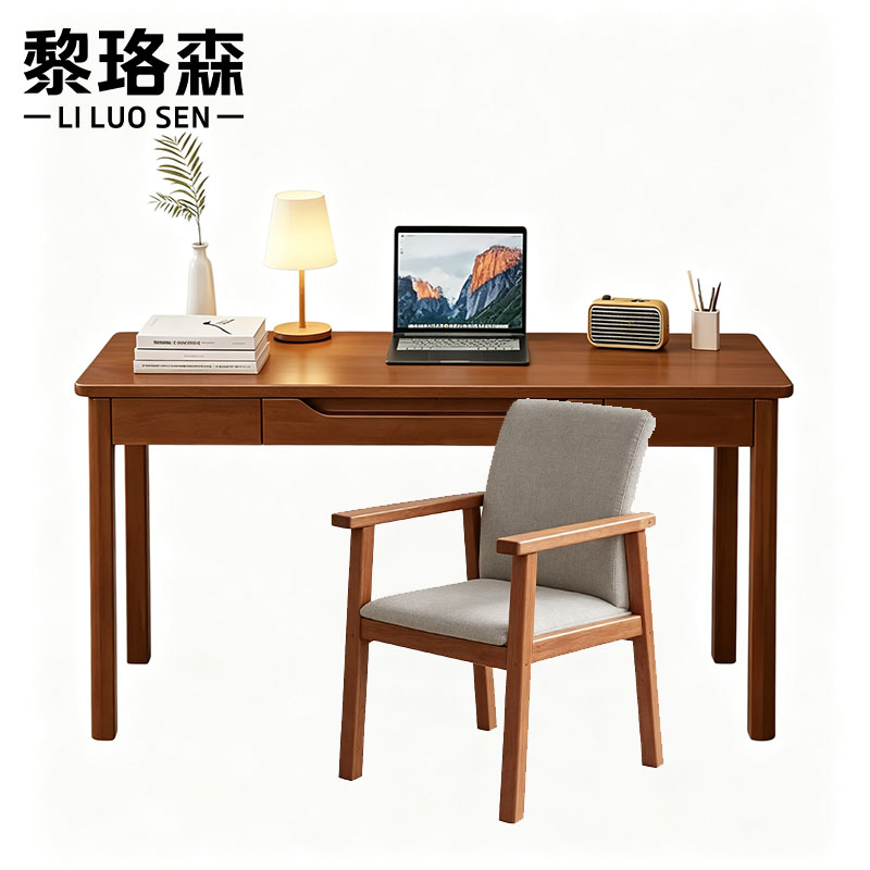 黎珞森实木书桌高清大图