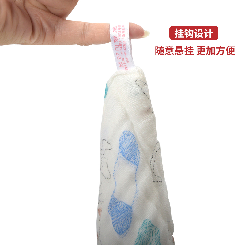 纱布毛巾宝宝口水巾纯棉柔软婴儿洗脸巾儿童小方巾手帕新生儿