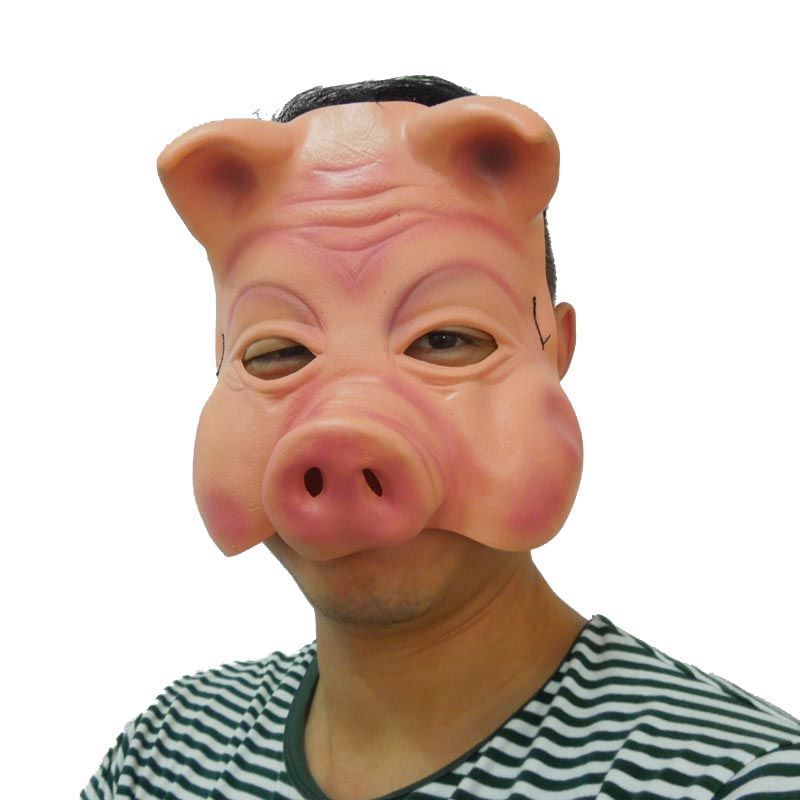 搞笑猪头面具h032万圣节神烦狗宠物狗面具黄狗头套面具忠犬八公狗头