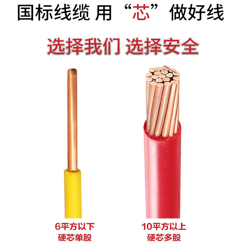 华科中缆多股铜芯软电线ZR-450/750V-BVR95 米高清大图