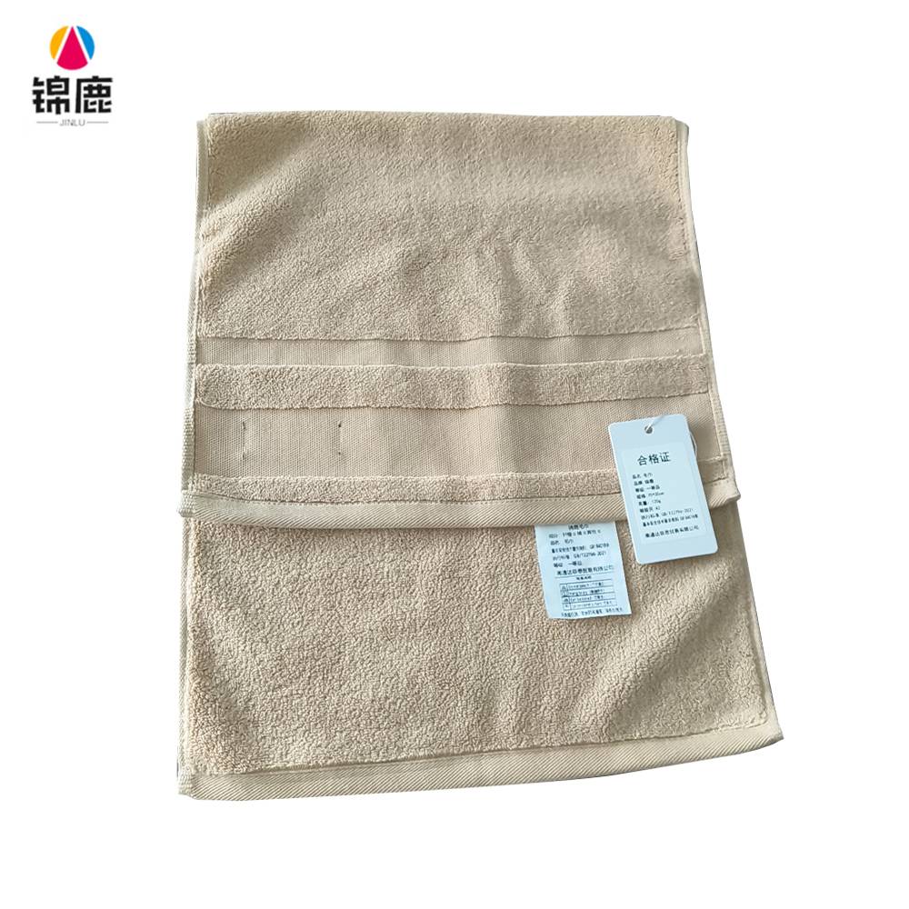 锦鹿 卡其色毛巾75*35cm 条高清大图
