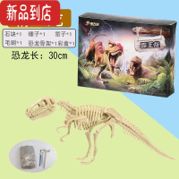 真智力恐龙化石儿童diy手工考古挖掘宝石男孩女孩寻宝藏蛋盲盒玩具礼物