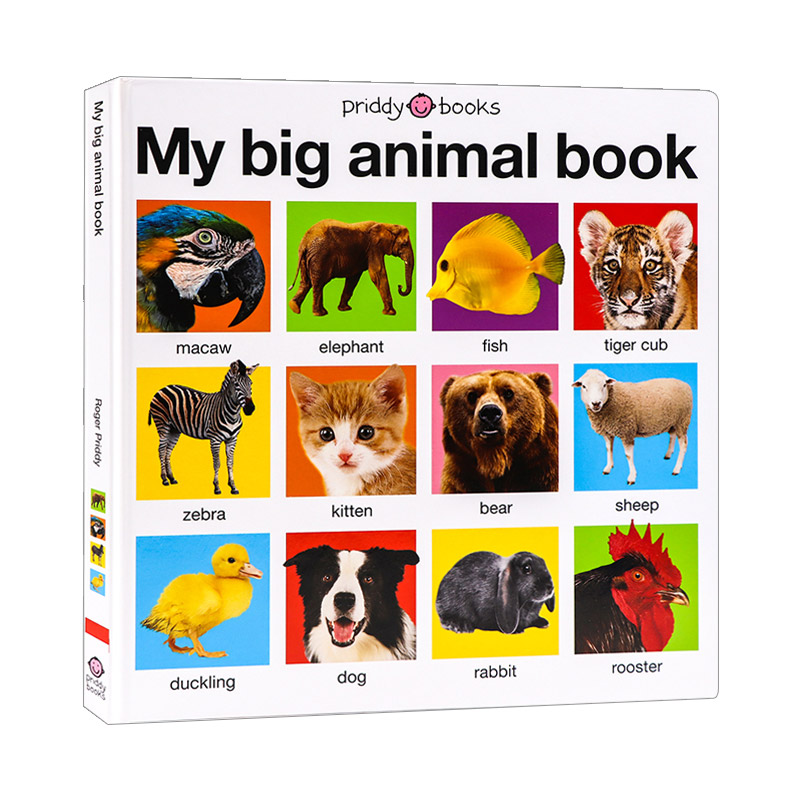 [醉染正版]英文原版绘本 My Big Animal Book Casebound 我的大本动物书 低幼早教动物认知启蒙高清大图