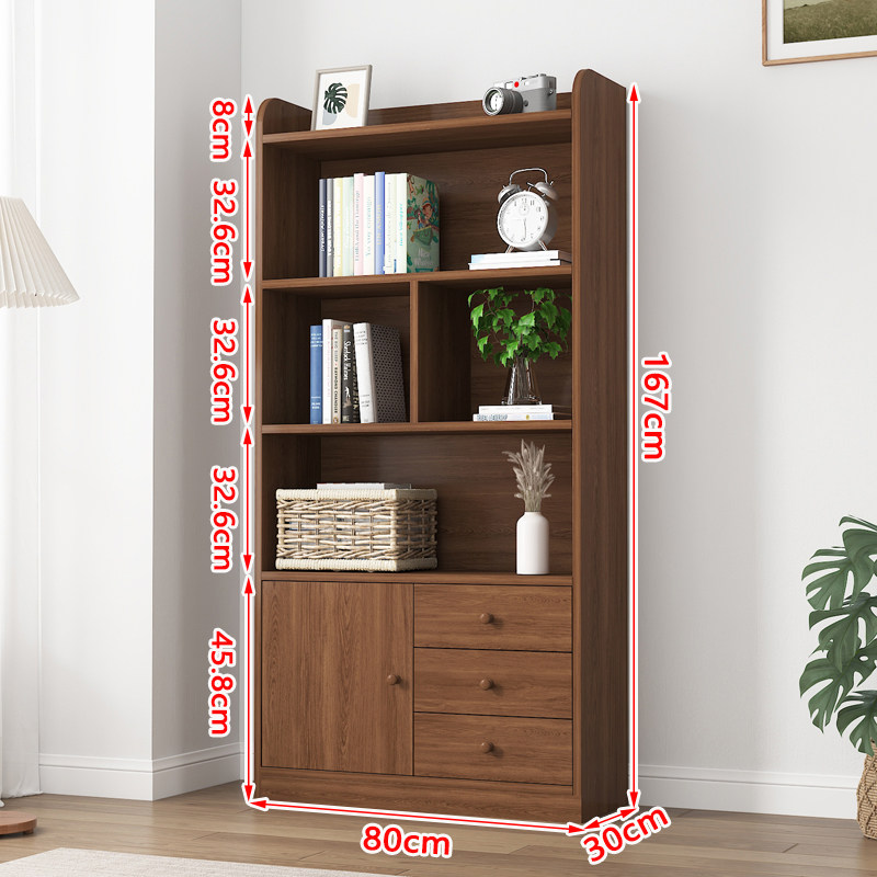 芙首泰书柜四层80*30*167cm台高清大图