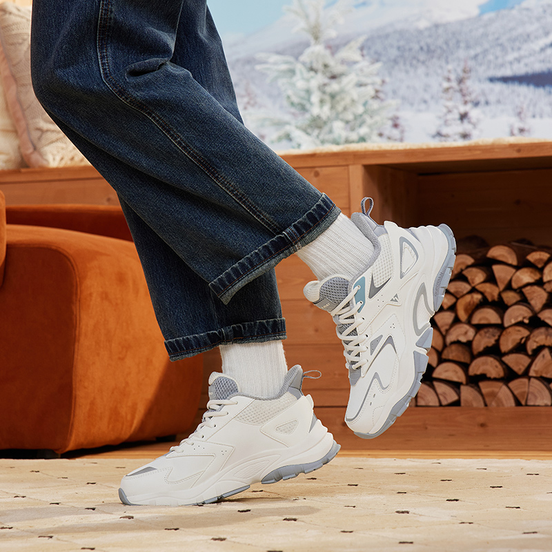 361°加绒运动鞋秋冬季女鞋大棉鞋厚底防滑休闲鞋女士保暖老爹鞋子高清大图