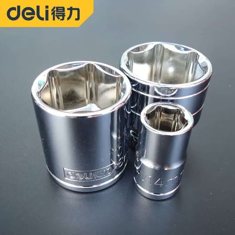 得力(终保)12.5mm系列六角套筒(银)14mm[DL4014]高清大图