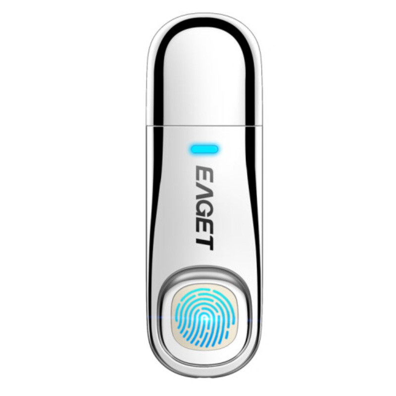 忆捷(EAGET)FU60 USB3.0 指纹加密U盘 128GB 防泄密 商务办公优盘全盘加密 单位:个