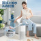 美的(Midea)无雾喷淋式加湿器除菌防漏大雾量卧室婴儿办公室家用便捷上加水大容量[小蓝鲸800]SZK-1Y80