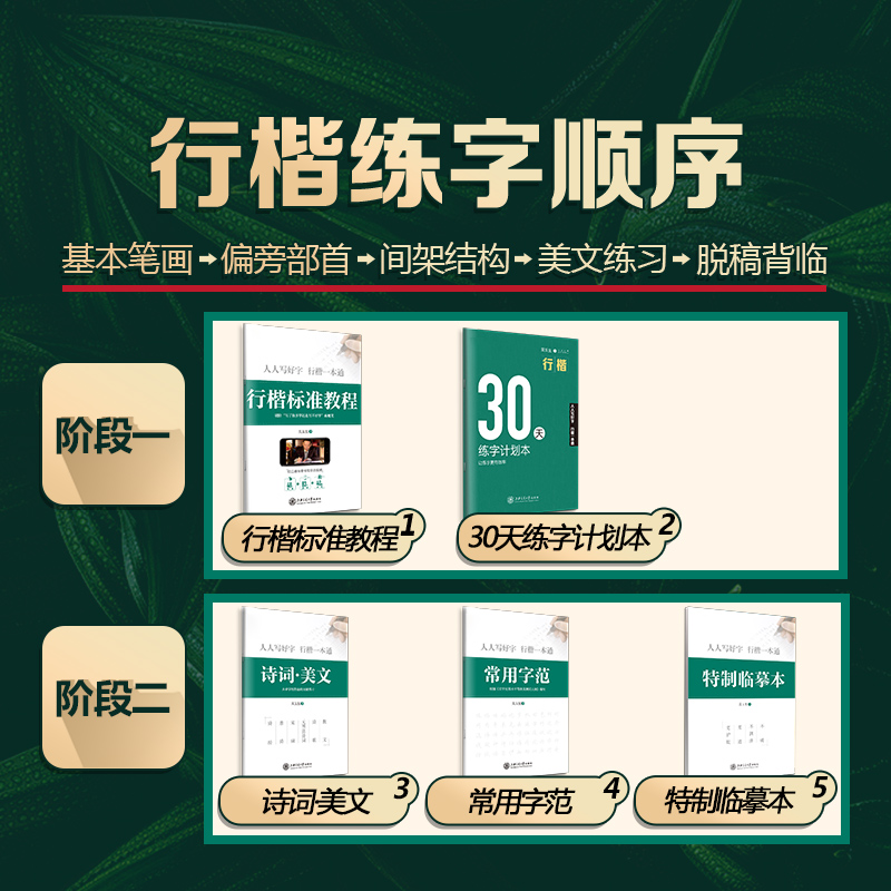 行楷一本通 [正版]2022版行书 行楷一本通 通用版 标准硬笔书法钢笔行书楷体字帖练字贴入门基础训练字帖初学者速成硬高清大图