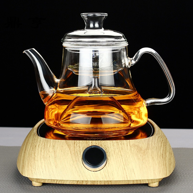 鼎亨玻璃煮茶壶蒸汽煮茶器黑茶全自动蒸茶器普洱茶具泡茶器电陶炉