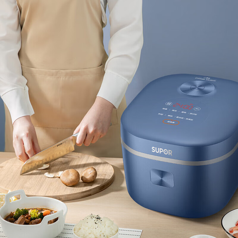 苏泊尔(SUPOR)电饭煲5升家用电饭锅蓝钻不粘内胆智能预约香弹饭SF50FC71 4-10人适用