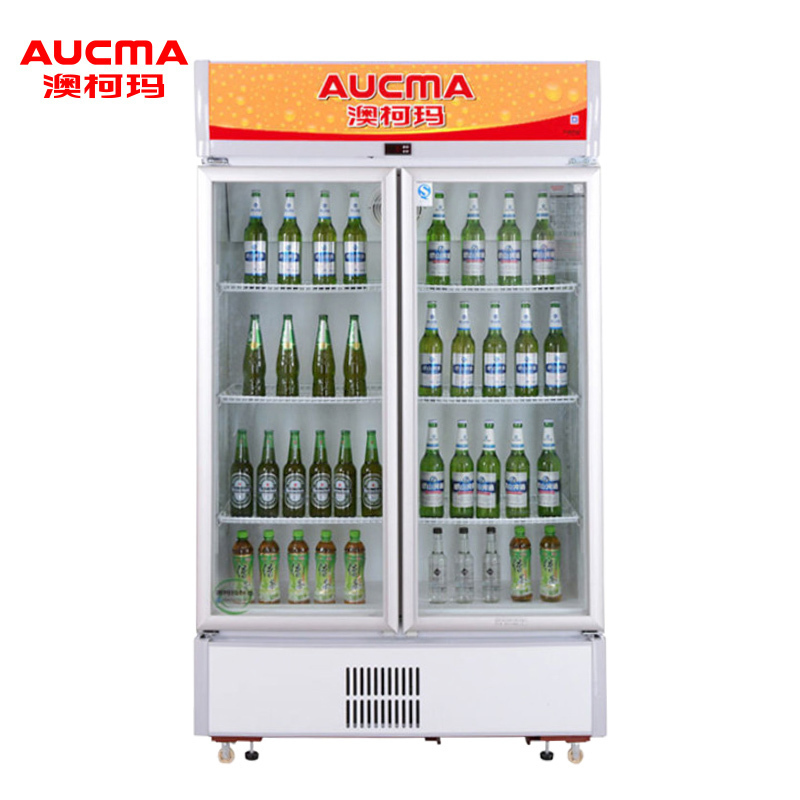 澳柯玛(Aucma)SC-609 609L冷柜商用展示柜立式陈列柜冷藏柜冷藏保鲜柜啤酒饮料柜双开门