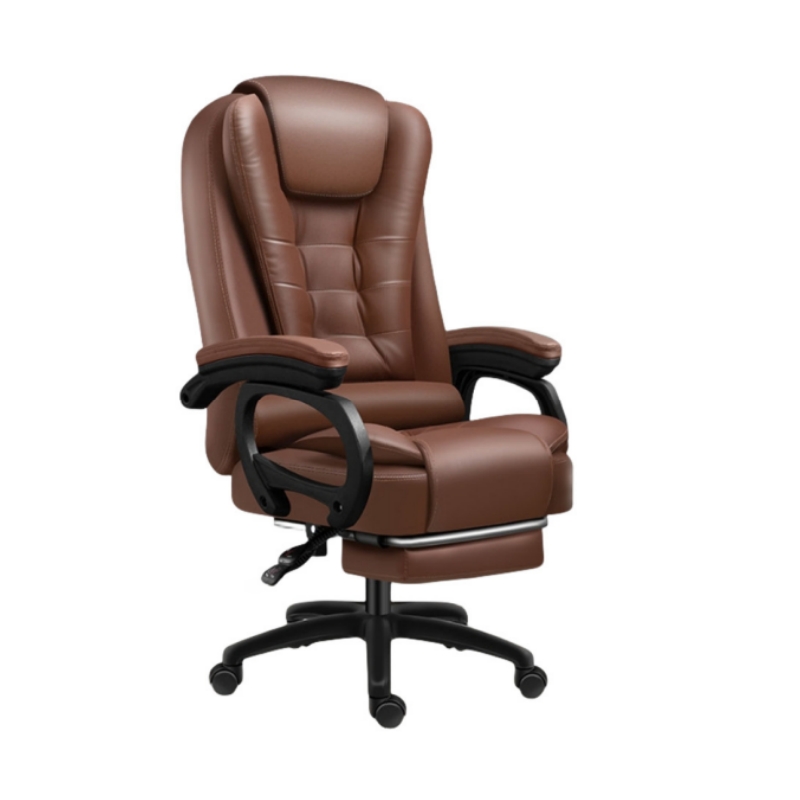 白寅 BY-QDAMY-002 咖色 搁脚 七点按摩 办公椅(单位:把)