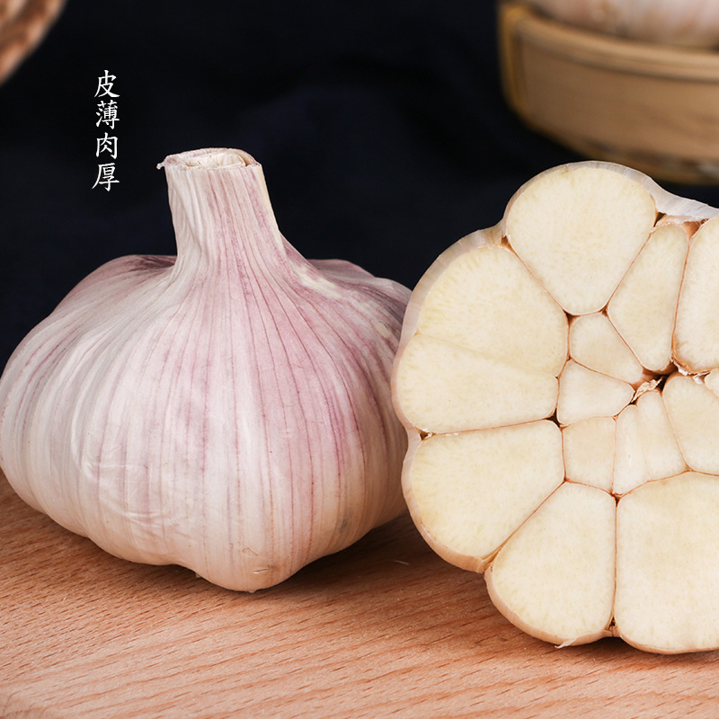 汇尔康(HR) 干大蒜带箱2.5斤装 白皮大蒜头蒜农家蔬菜糖醋非独头 时蔬蛋类高清大图