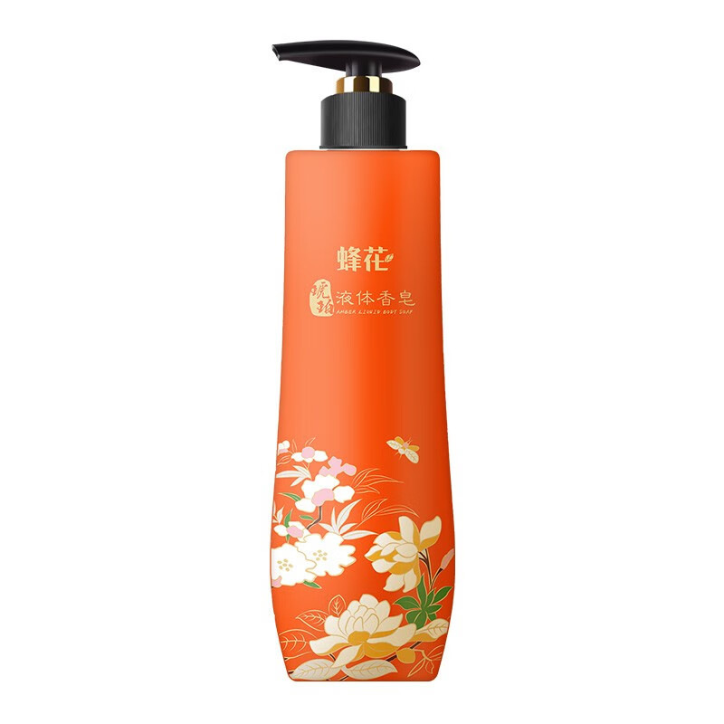 蜂花琥珀香氛液体香皂500g香体留香沐浴洗澡肥皂乳液露 易冲洗不假滑高清大图